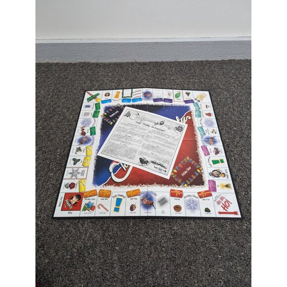 Christmas-Opoly Board Game Monopoly Themed Replacement Board & Instructions - Picture 1 of 7